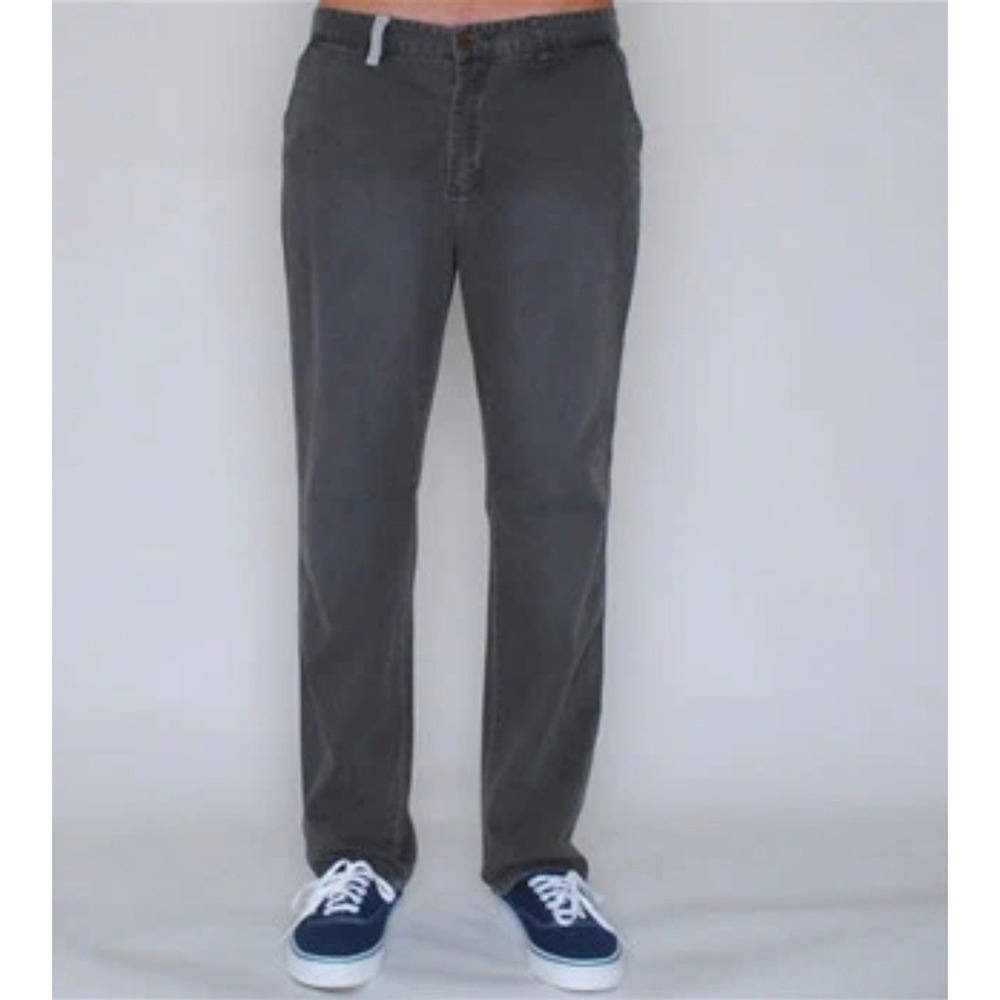 Toddland Shipwreck Pants Mens 28 Gray Chino Anchor Nautical Pull Out Pockets NEW